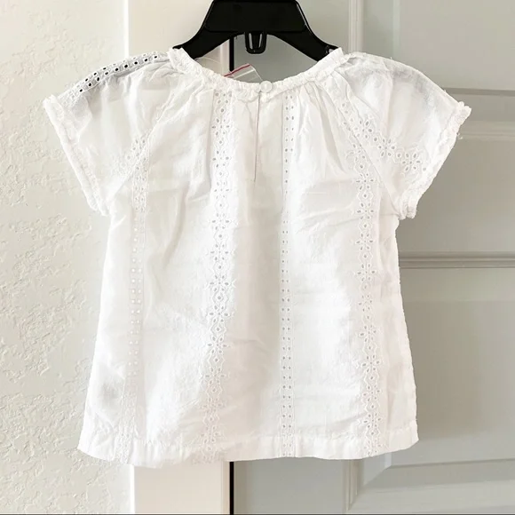 NWT Roller Rabbit Baby Girls Eyelet Cap Sleeve Top - Picture 3 of 5